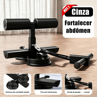 Aparelho Abdominal com Ventosa Forte 3 Ajustes Para Casa e Academia Com Proteção para Barriga e Joelhos