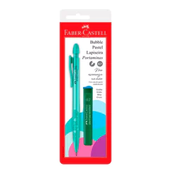 Lapiseira 0.7mm Bubble Verde Água pastel SM/07BBVA\532765 com 1 unidade Faber-Castell