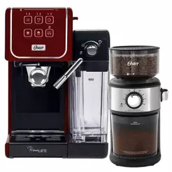 Kit Cafeteira Espresso Oster Primalatte Touch + Precision 18 Xícaras 220V
