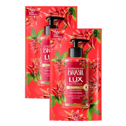 Kit 2 Sabonete Líquido para Mãos Lux Essências do Brasil Bromélia Refil 240ml