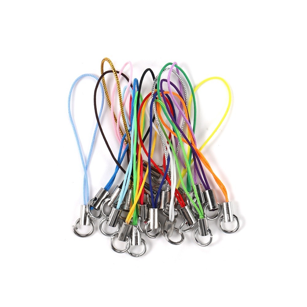 10-100 Pçs 46mm Cordões De Alça Curta Para Pingentes De Mochila Celular Bonecas De Pelúcia Cabo Pendurado
