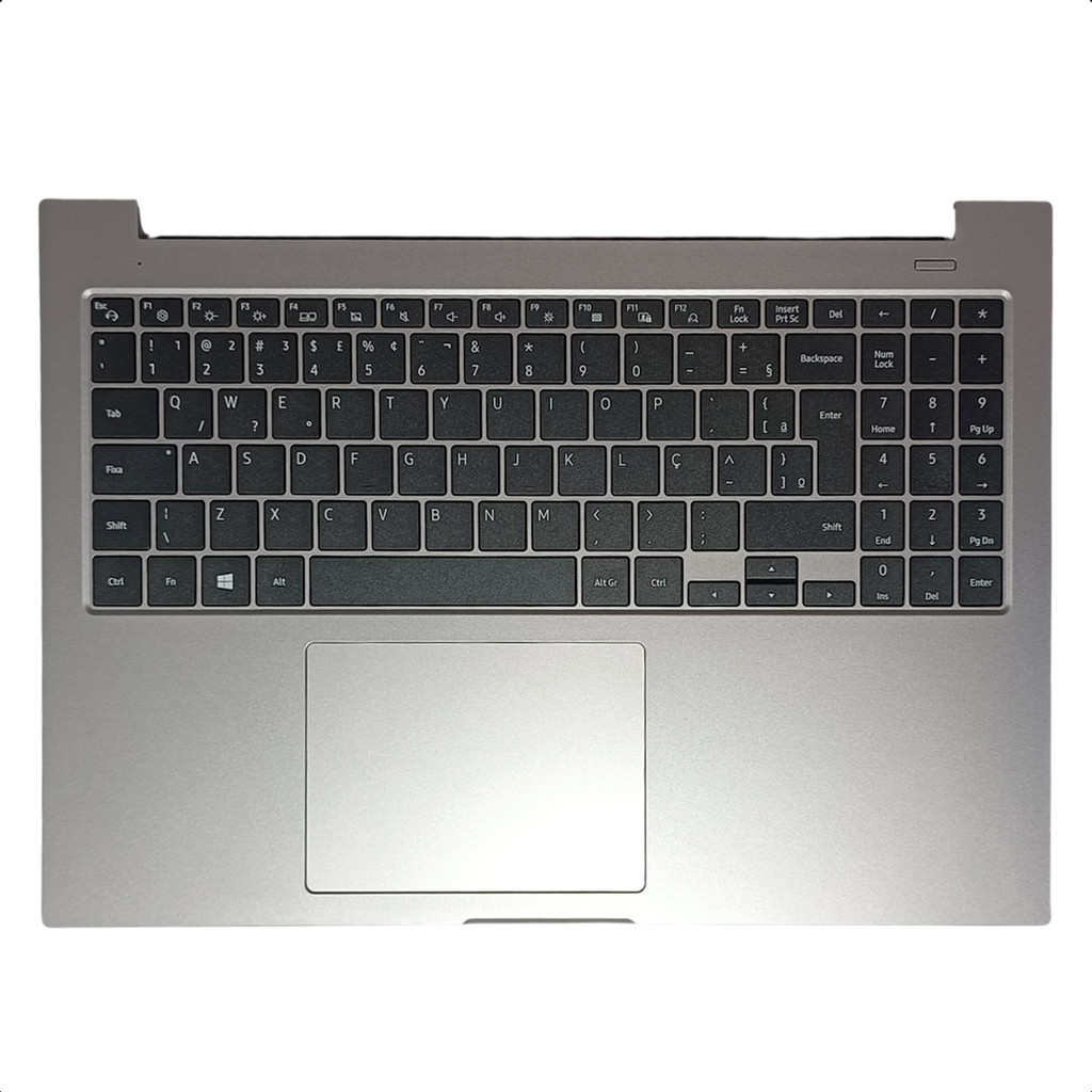 Base Teclado Notebook Samsung Book Np550xcj Cinza Original