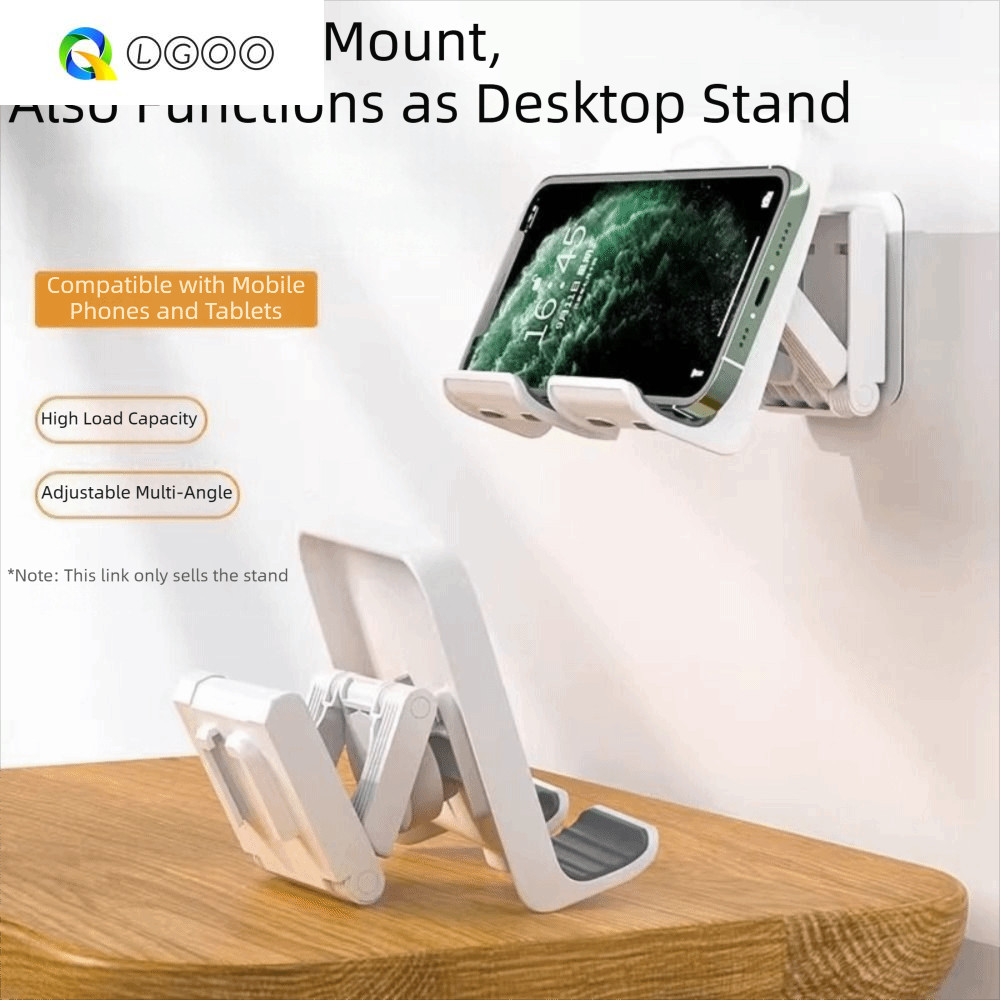 Suporte De Montagem Em Parede LGOO , Telefone Suspenso Extensível Ajustável Removível Antiderrapante Para Tablet De Mesa