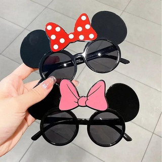 2 PCS Óculos de Sol de Plástico Disney Mickey Mouse Monnoe Cartoon OSDN
