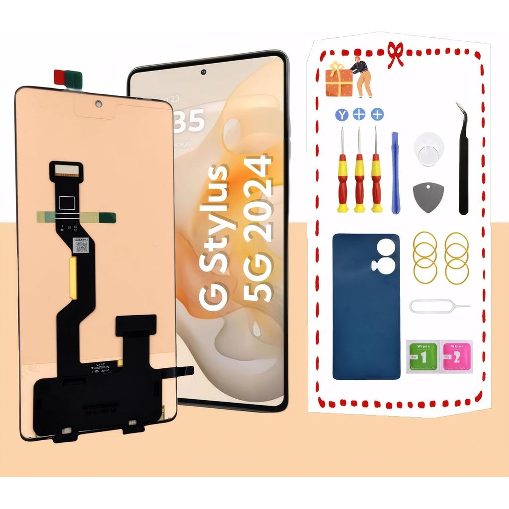 Tela OLED Original para Motorola Moto G Stylus 5G 2024, Substituição de Tela LCD