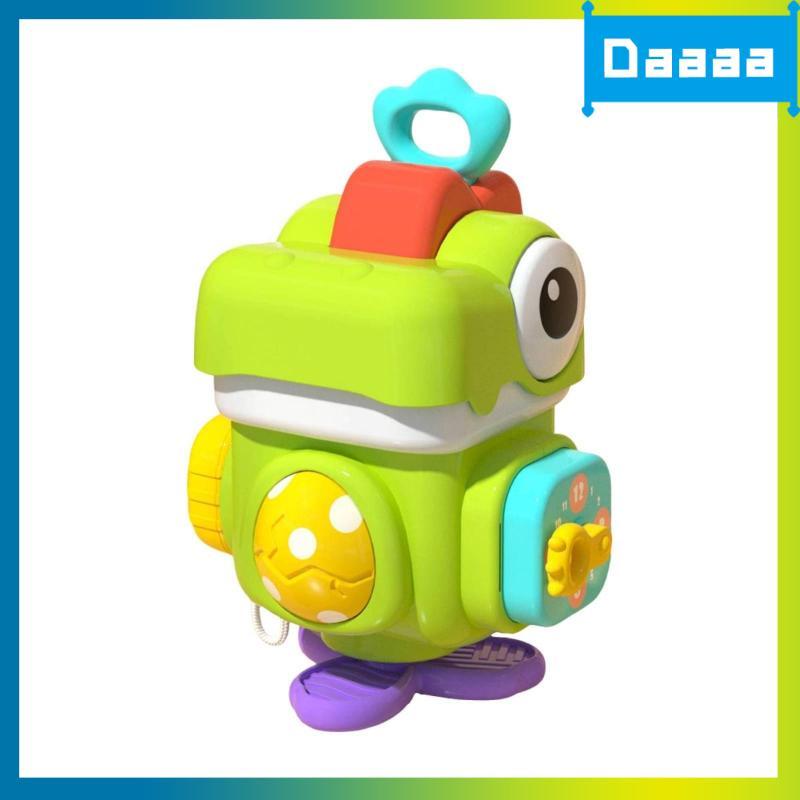 [Zzxitwyq] Brinquedo De Dinossauro Com Alça Cubo De Atividade Sensorial Interativo Ocupado Para Crianças Pequenas , Bebê