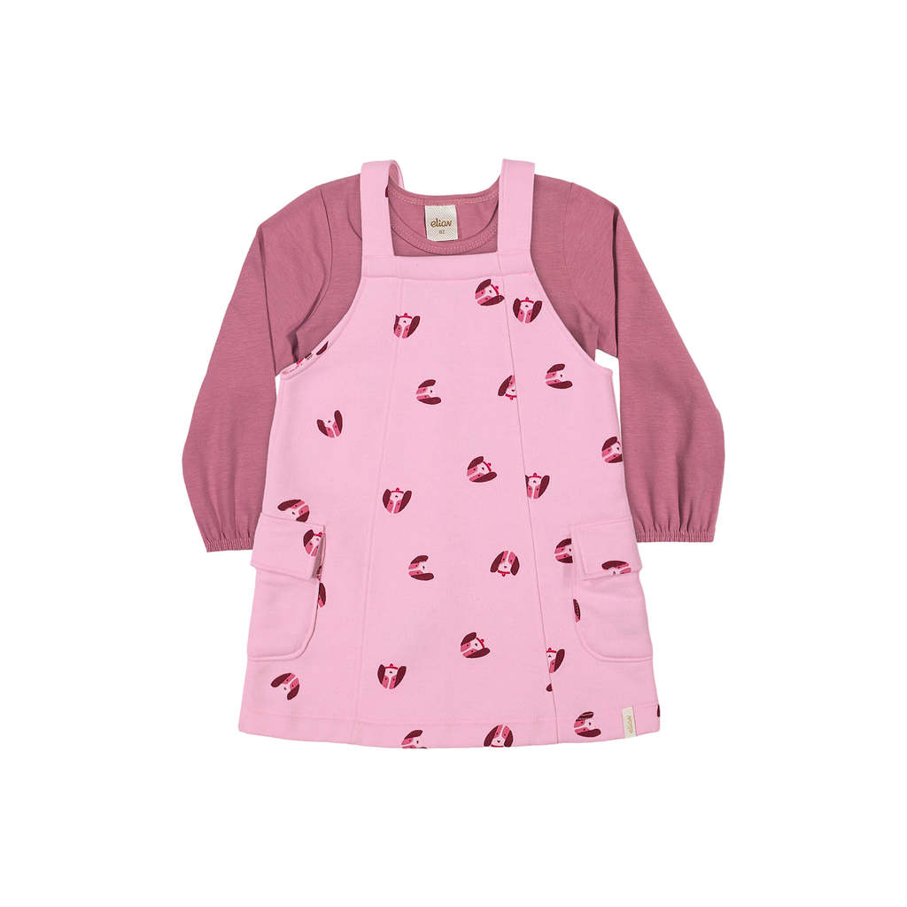 Conjunto Cachorrinhos Infantil Menina Elian Rosa
