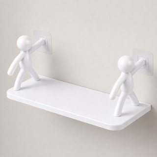 Prateleira Estante Bonequinho Buddy Plástico Com Suporte Decorativo Banheiro Cozinha Com …