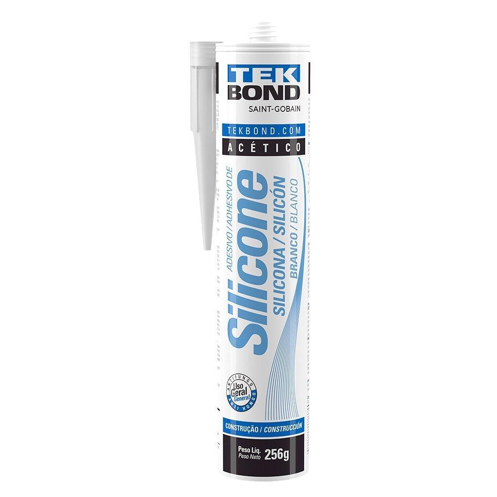 Silicone Acético Tekbond Branco 256g