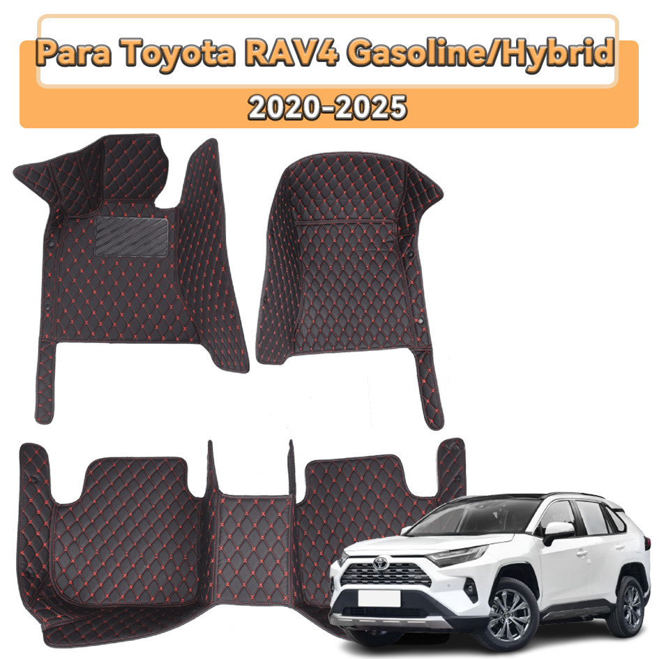 Tapetes De Carro 3D Para Toyota RAV4 Gasolina/Híbrido Versão 2020-2025 .