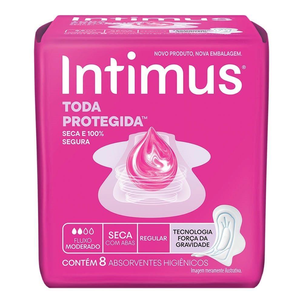 Absorvente Intimus Tripla Protecao Seca C/ Abas 8un
