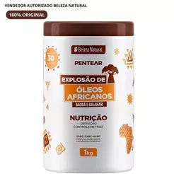 CREME DE PENTEAR BELEZA NATURAL 1KG EXPLOSAO DE OLEOS AFRICANOS
