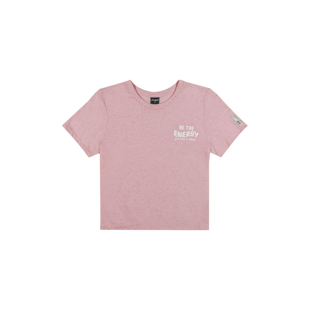Blusa Curta Juvenil Menina Malha Linho Beats Rosa