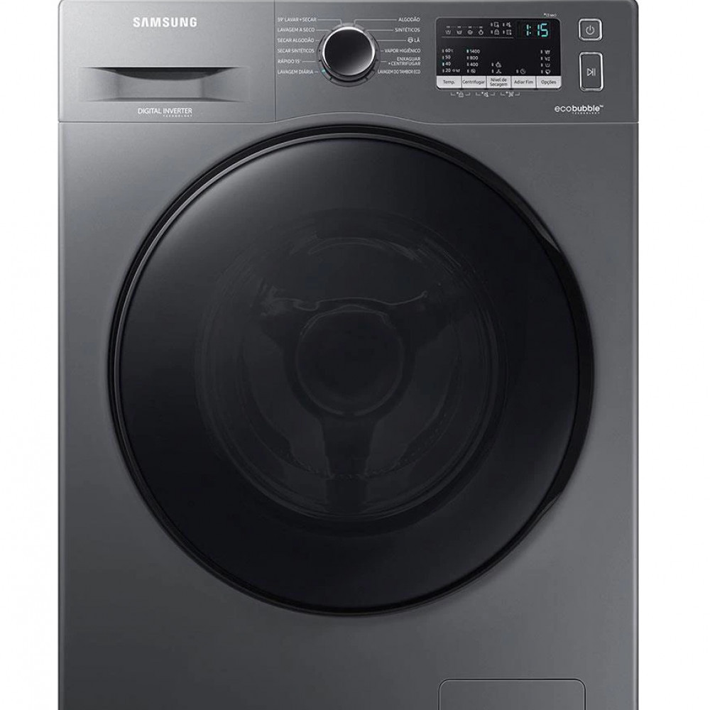 Lava e Seca Samsung WD11A 3 em 1 Look com Ecobubble e Lavagem a Seco WD11A4453BX