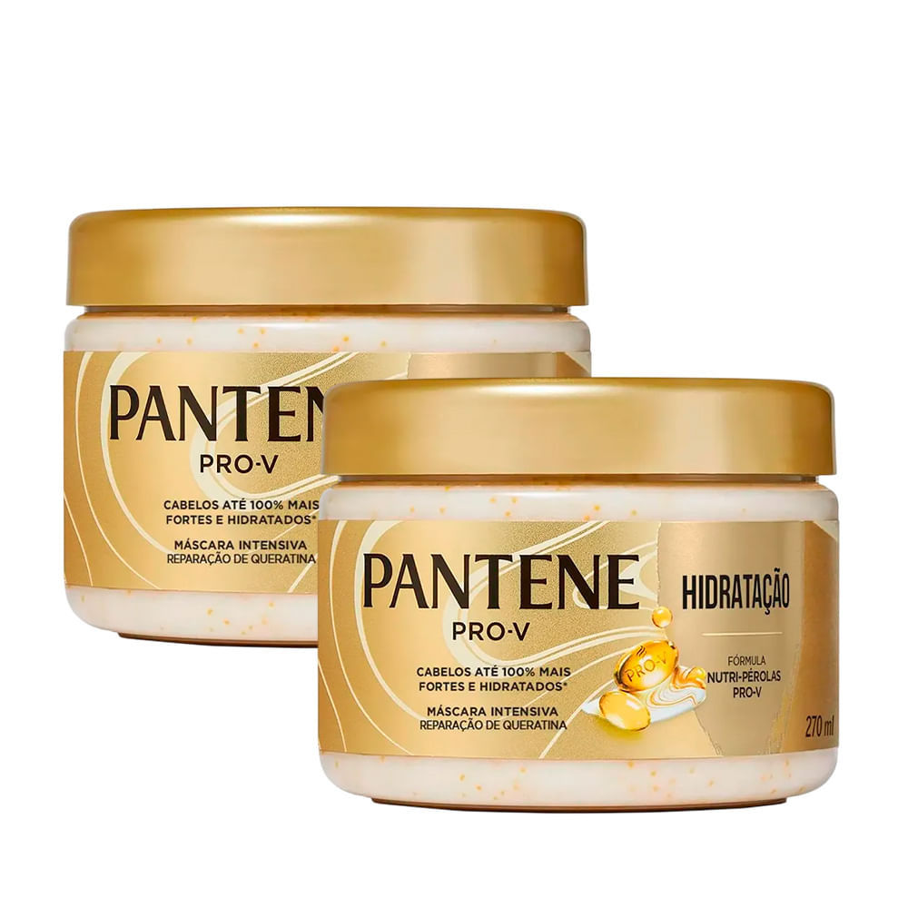 Kit Máscara Capilar De Tratamento Pantene Hidratação 270ml - 2 Unidades