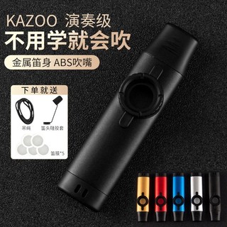 Flauta Kazoo de Metal profissional de alto valor, instrumentos musicais de nicho de grau de reprodução, acompanhamento d