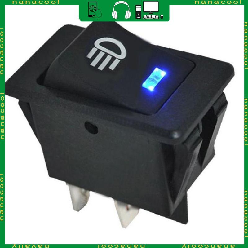 nana 12V Farol Nevoeiro LED Botão Controle Do Interruptor Oscilante 4 Pinos Para Carro