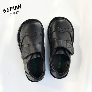 2022 meninas Campus sapatos de couro preto desempenho anfitrião menino britânico bebê sola macia antiderrapante primaver