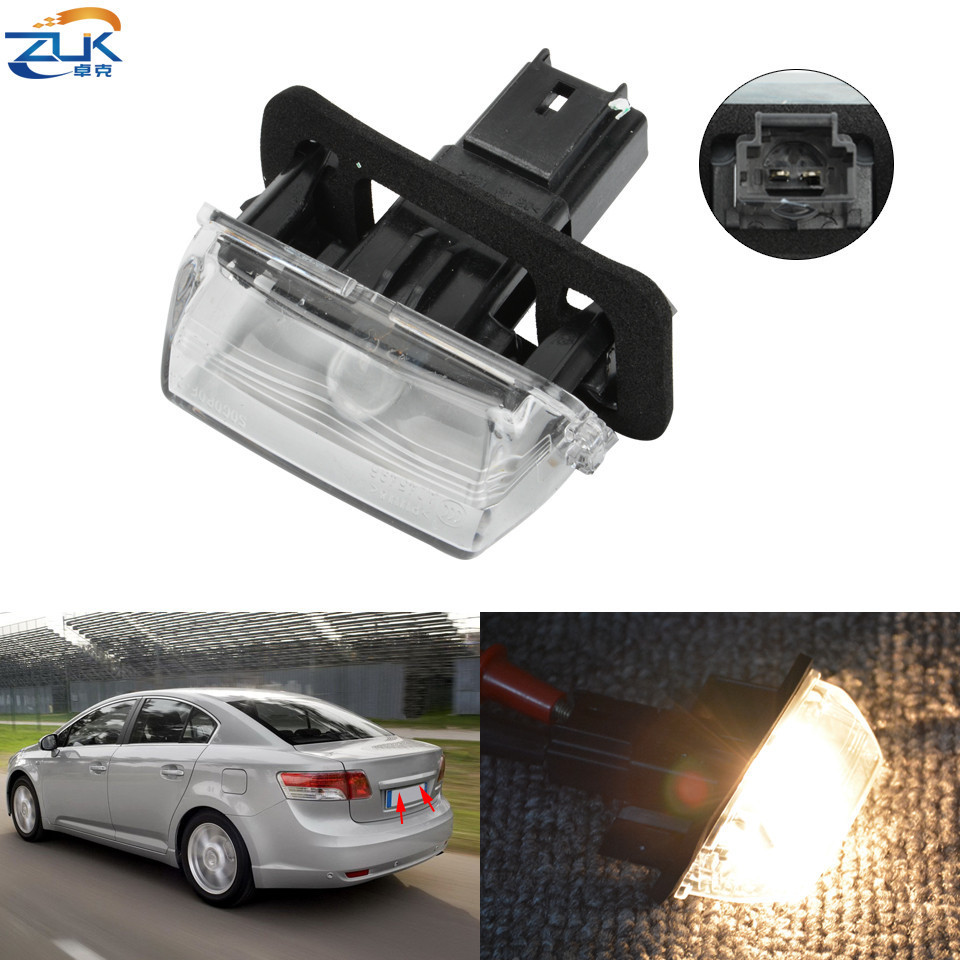 ZUK Lâmpada De Luz Traseira Da Placa De Licença Para TOYOTA VERSO 2009-2012 Ez YARIS LEVIN CAMRY COROLLA 2007-2014 AURIS