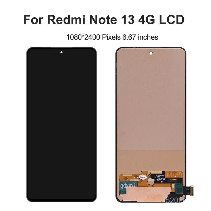 Tela LCD Touch Screen Digitizer de 6,67' para Xiaomi Redmi Note 13 4G, Testada, 