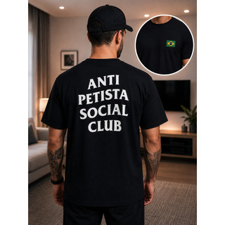 Camiseta Masculina Preta Estilo Streetwear Estampa Exclusiva  100% Algodão