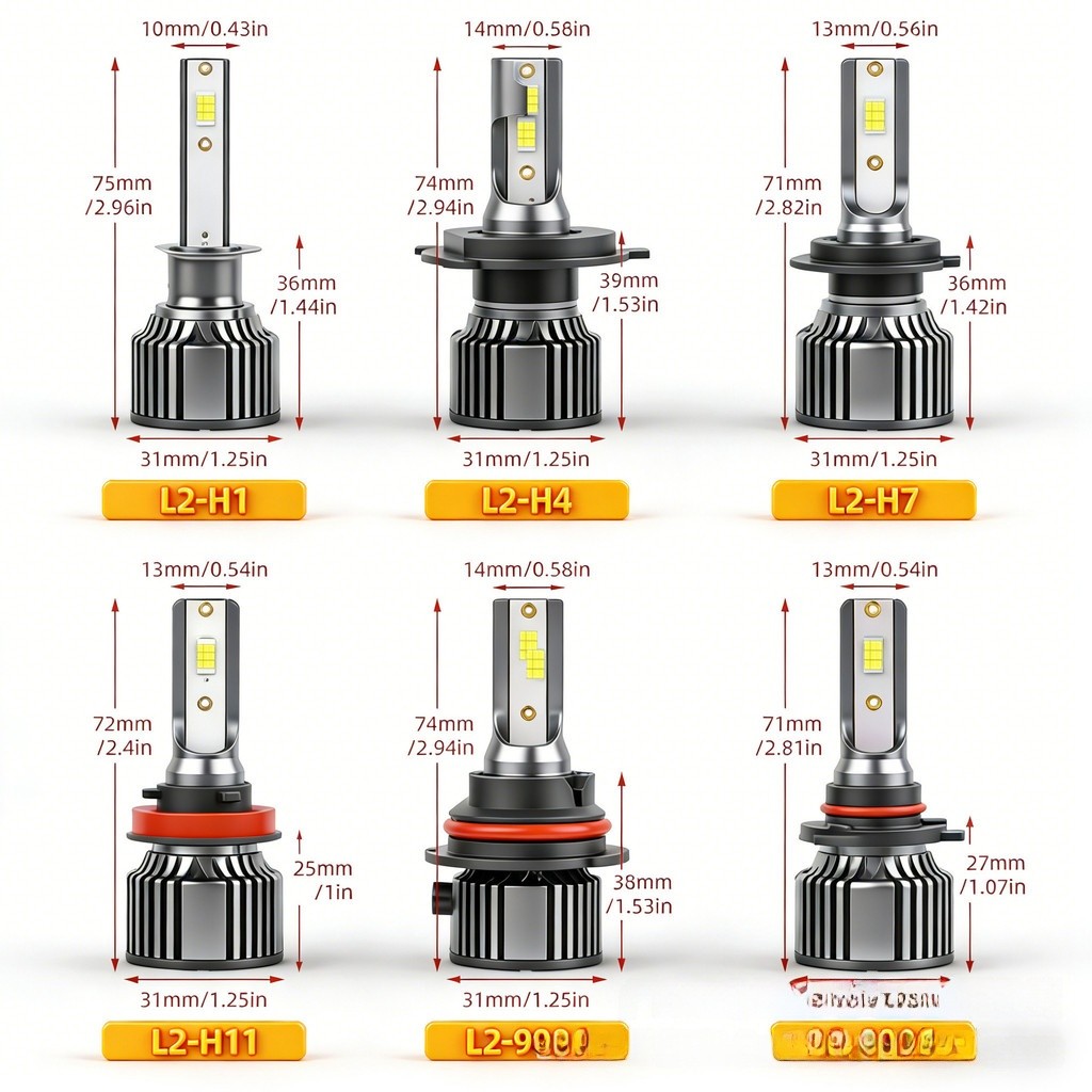 A8 Carro LED Farol H7 Super Brilhante Concentrador LâMpada Do Carro LedH4H1H11