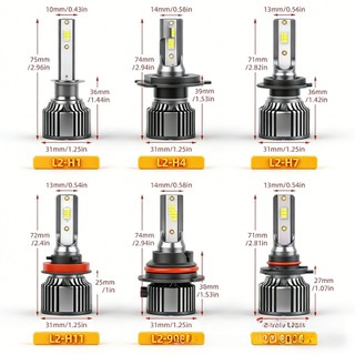 A8 Carro LED Farol H7 Super Brilhante Concentrador LâMpada Do Carro LedH4H1H11