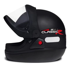 Capacete Motoqueiro San Marino Preto Fosco