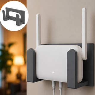 Suporte para Roteador de Parede Sem Furo com Fita 3M Organizador WiFi Universal para Modem WiFi Adesivo GCONECT