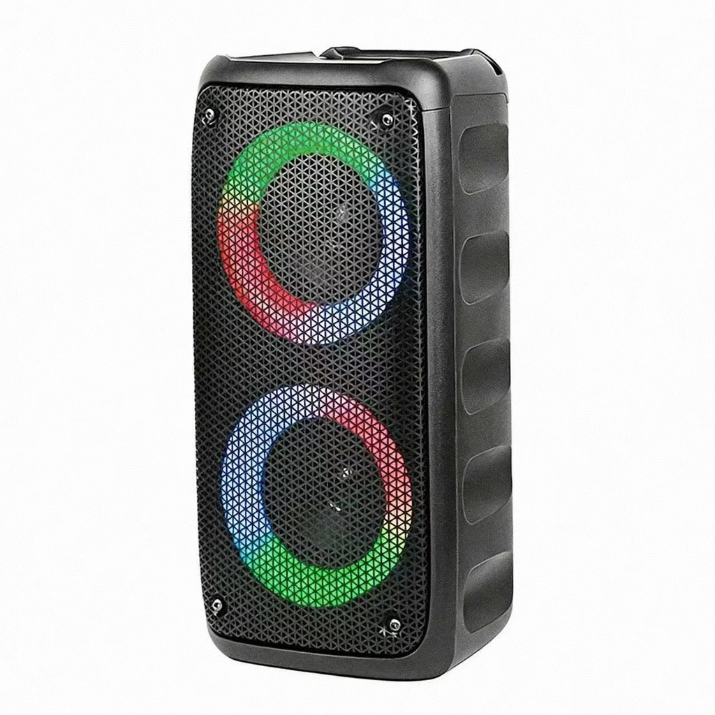 Caixa de Som Bluetooth Portátil Potente PMPO 2000w LED RGB USB FM IPX6 para Festas
