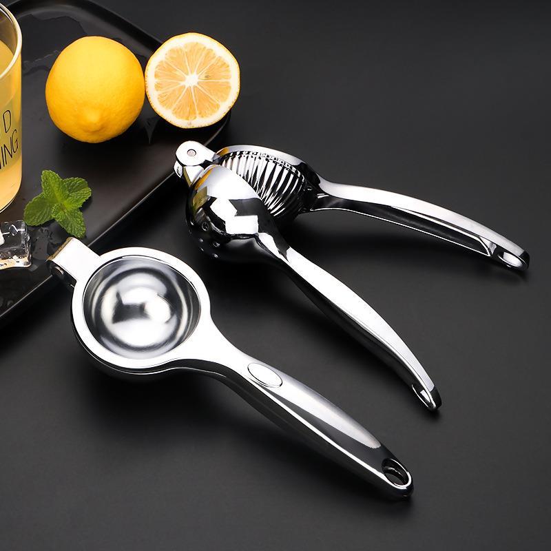 Manual de aço inoxidável limão clipe espremedor frutas romã espremedor barra espremedor mão imprensa espremedor