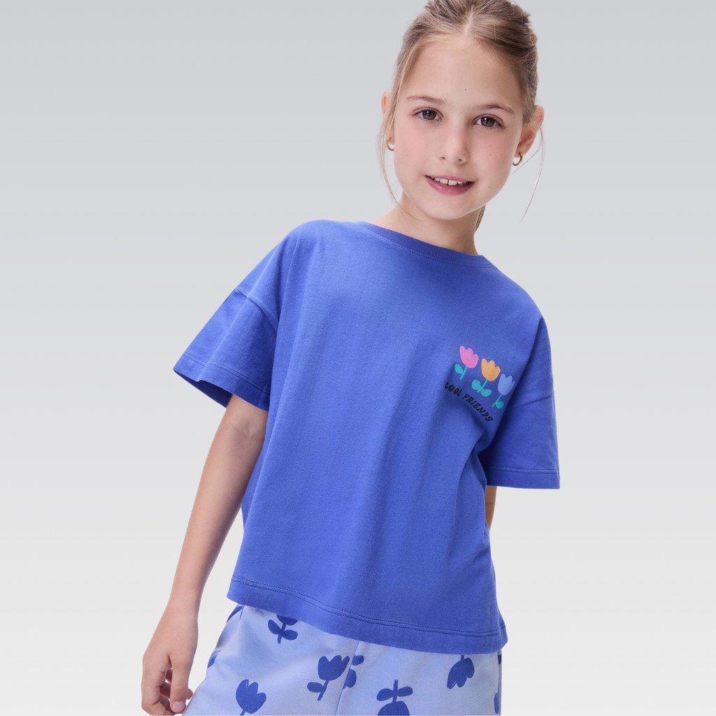 Conjunto Infantil Menina Estampado Blusa Shorts Hering