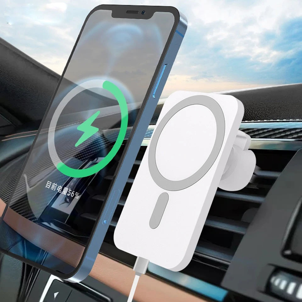 Suporte Magnético para Carro SWAK Magsafe para iPhone 12 13 14 Pro Max, Acessórios, Carregador Rápido de 15w, Carregador