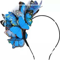 Butterfly Fascinator , Festa De Chá Fantasia De Halloween Cabeça De Borboleta Coroa Colorida