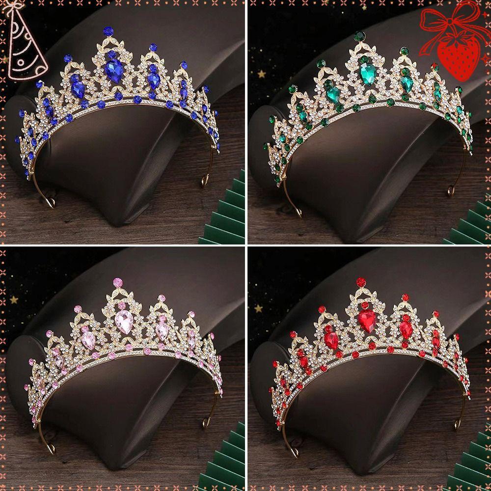Coroa De Cabelo , Argola Elegante Com Strass , Grampo De Noiva Luxuoso E Leve Brilhante