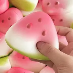 Brinquedo De Apertar SUBEI , Antiestresse De Emoção De Liberação Macia E Durável , Forma De Fruta Engraçada