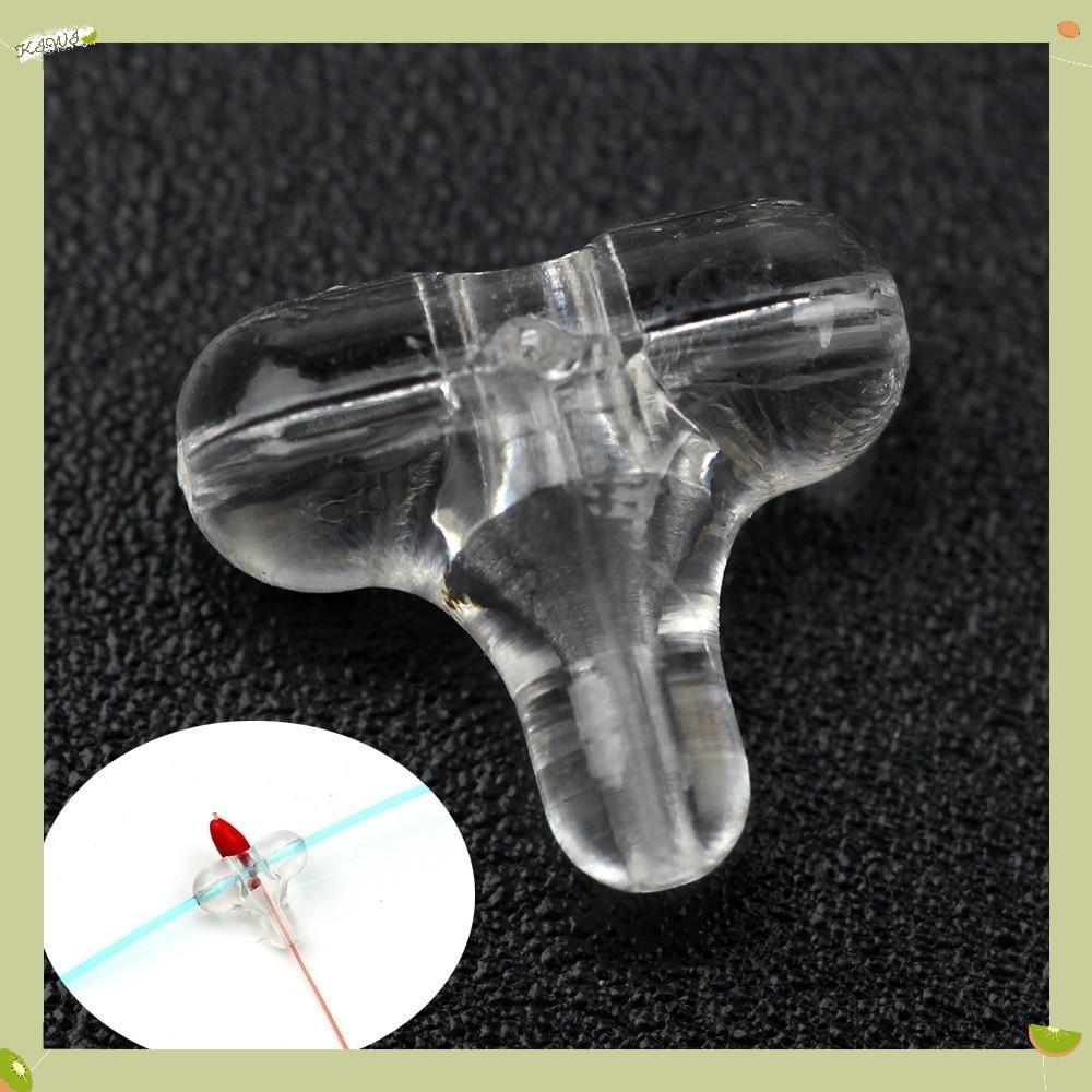  30 Peças De Contas De Pesca , Equipamento Sabiki Oval , Conector Transparente De 3 Vias Com Furo Cruzado Duplo