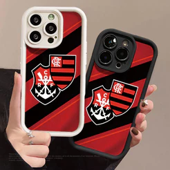 Capinha Capa Para iPhone XR 11 12 13 14 15 16 17 PRO MAX 14 15 16 PLUS Silicone À Prova de Choque Padrão flamenco