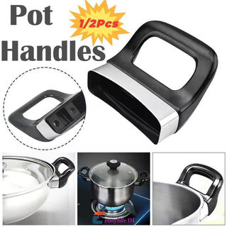 Conjunto De 2 Alças Laterais Anti-Queimadura Com Furos Duplos E Parafusos Para Utensílios De Cozinha, Em Baquelite