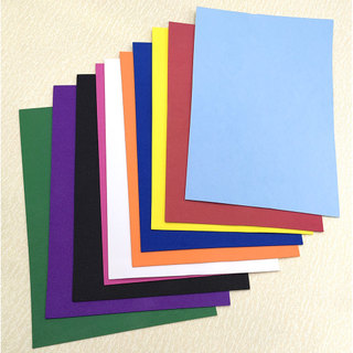 [100 folhas muito econômicas] papel esponja colorido A4 10 cores DIY artesanal Origami pintura papel arte papel espuma