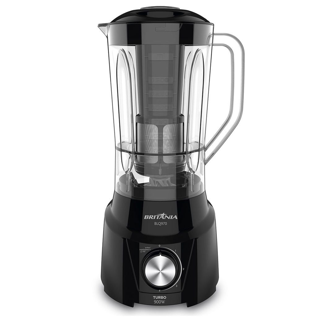 Imagem Liquidificador Britânia 2,6L 900W 4 Lâminas BLQ970P Turbo