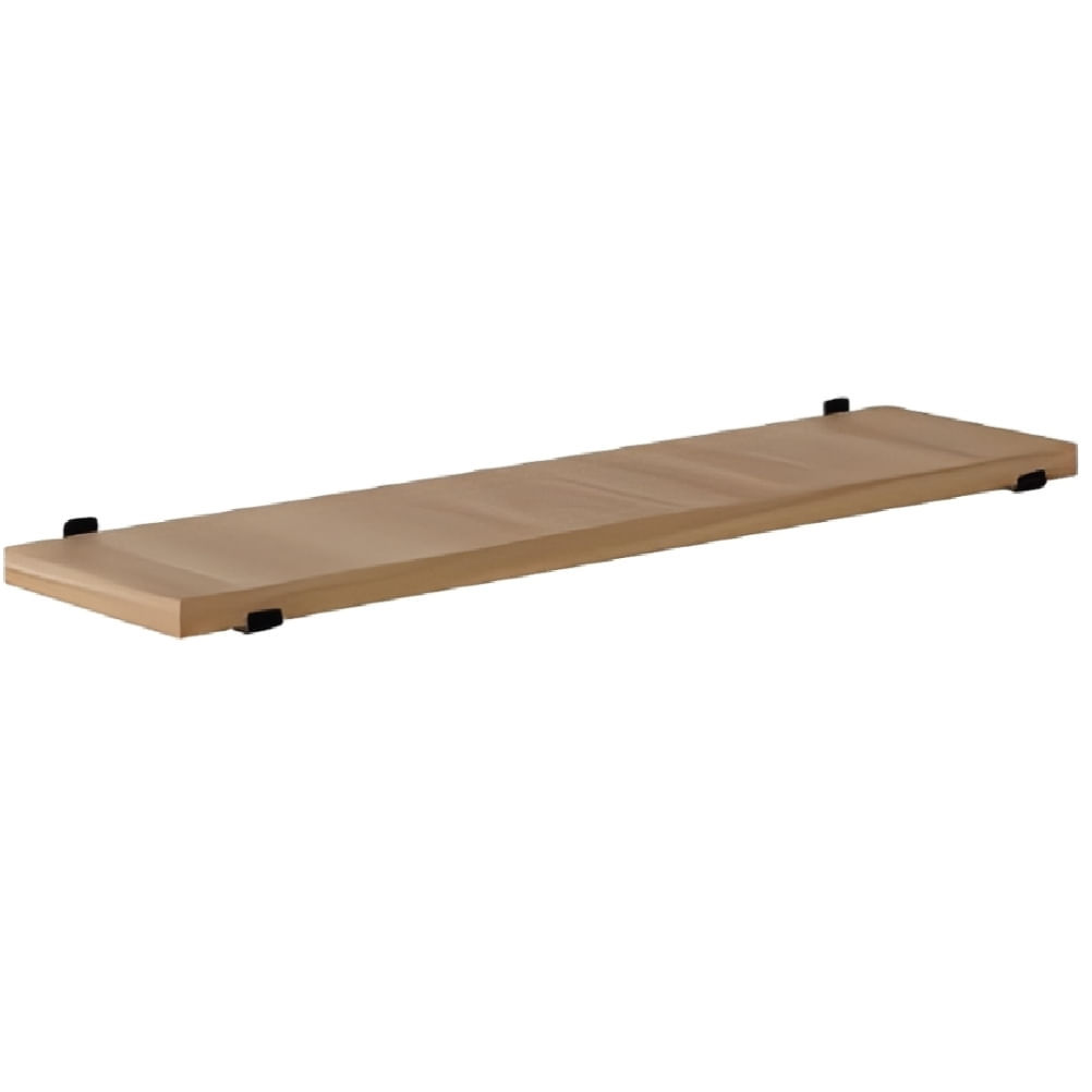 Prateleira Nogueira 150x150x60cm com Suporte Preta - 10534.007 - PRAT-K