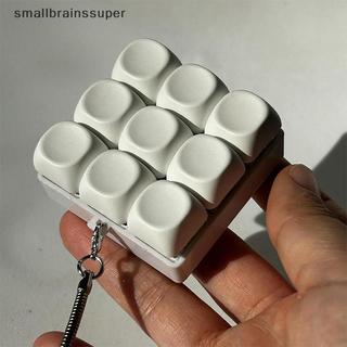 Chaveiro Com Teclado Para Aliviar O Estresse 4/9 Botão Brinquedo Relaxante E Silencioso Mecânico Fácil De Remover Readju