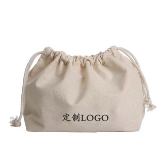 Estoque pronto com cordão quadrado inferior cordão bolso lona saco de armazenamento saco de crochê construído @-
