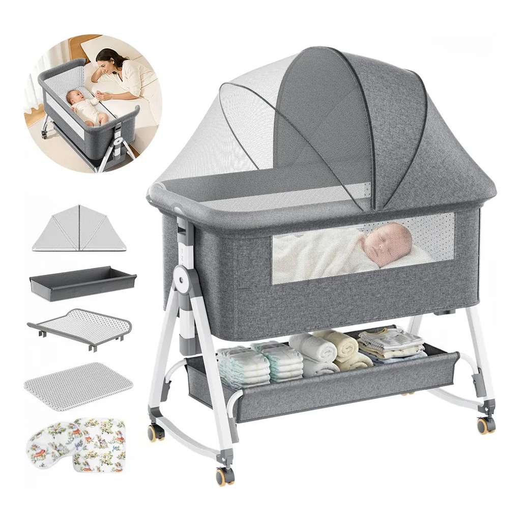 Berço Portátil para Bebê com Regulagem Yec002