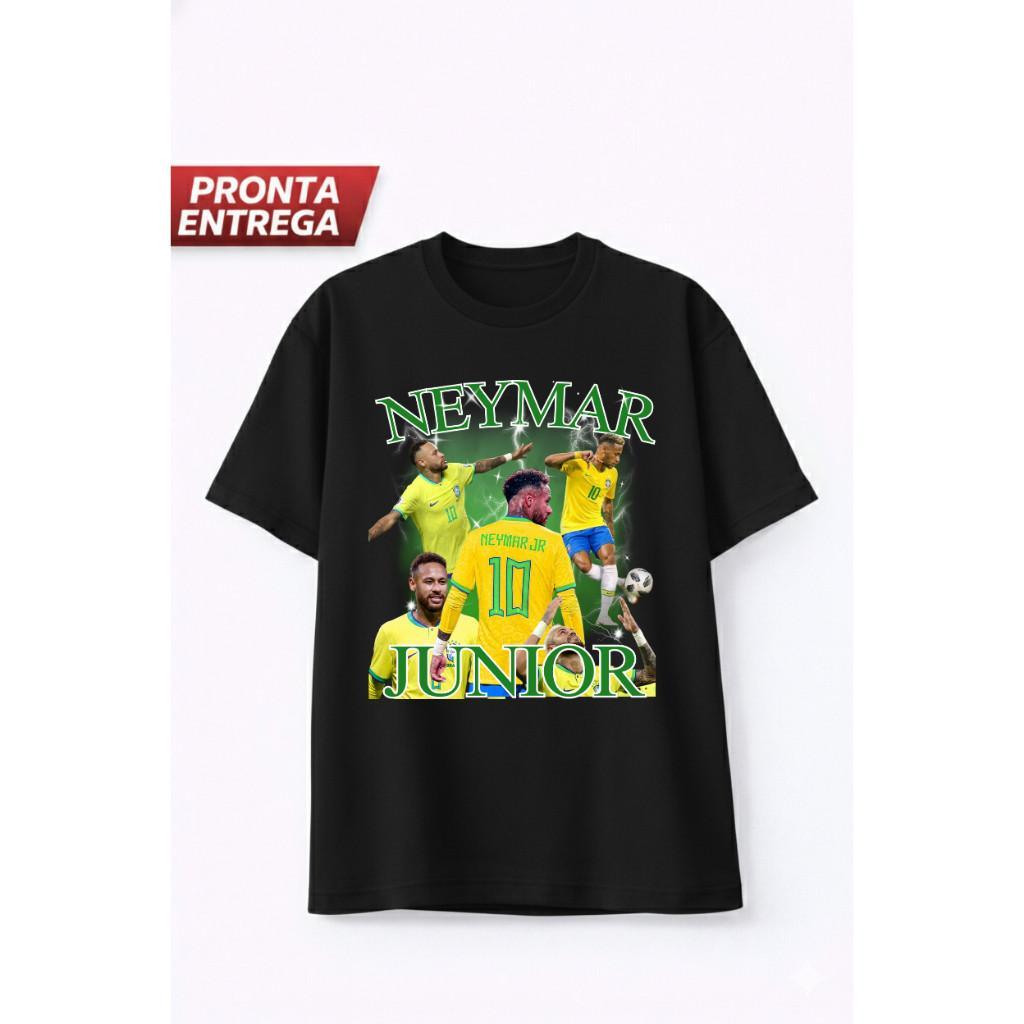 Camiseta Masculina Estampada Menino Ney Confortável Básica Toque Macio Dia a Dia Jogos Estilo Esportivo Casual