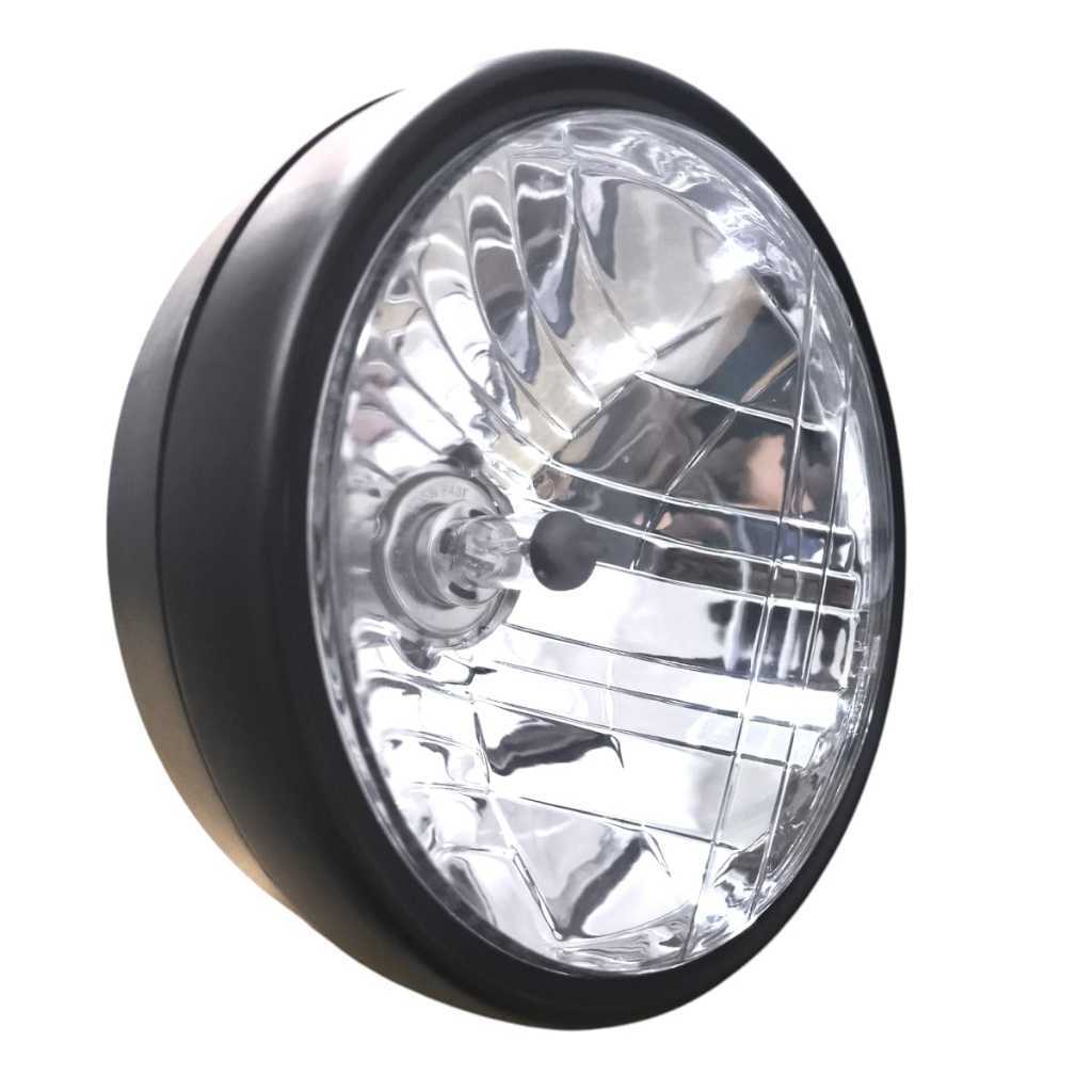 Farol Completo Cg Titan 150 Fan 150 Até 2008 Aro Fosco Com Lâmpada