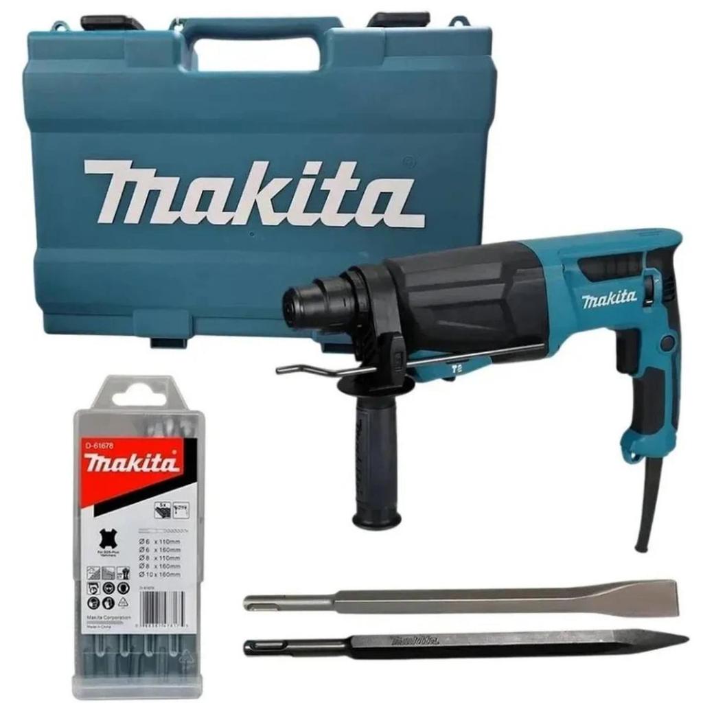 Martelete Rotativo Rompedor Makita HR2670 800W SDS Plus