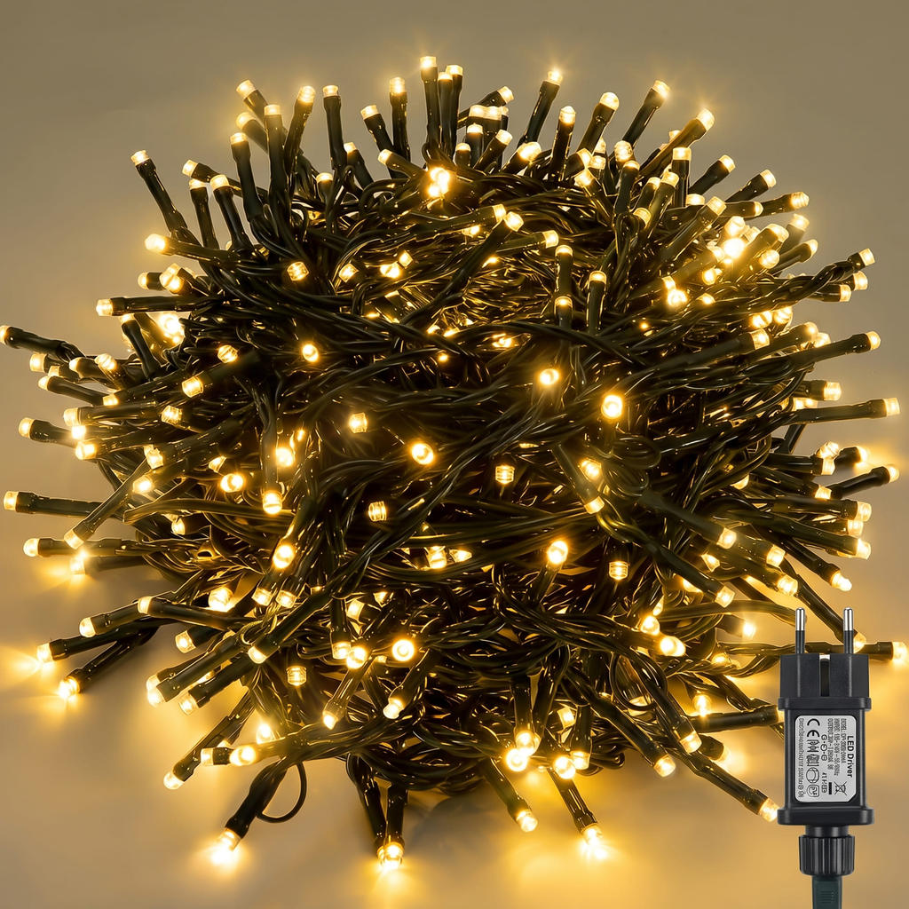 Pisca Pisca Strobo Cordão 30/50/100m Enfeites de Natal Decoração Luzes Casa Lojas Fio de LED Natalino