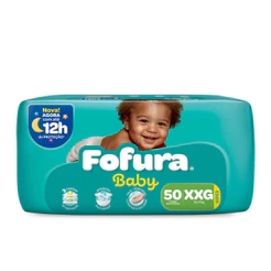 Fralda Descartável Fofura Baby Hiper XXG com 50 Unidades